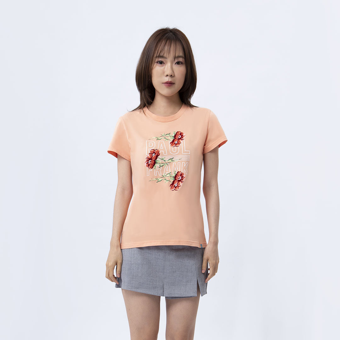 PAUL FRANK WOMENS MYSTERIOUS FLORAL TEES