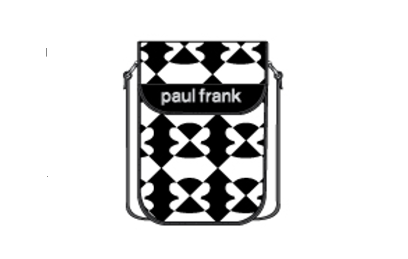 PAUL FRANK WOMENS BLACK&WHITE GRAPHIC CROSSBODY