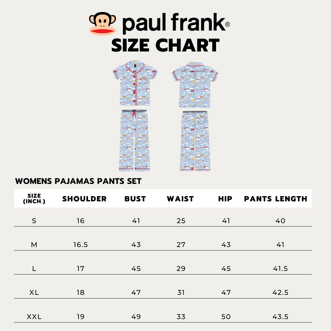 PAUL FRANK WOMENS SS JULIUS & FRIENDS PANTS SET