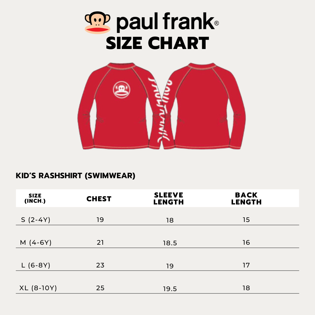 PAUL FRANK PF KIDS PLAYFUL JULIUS RASHGUARD