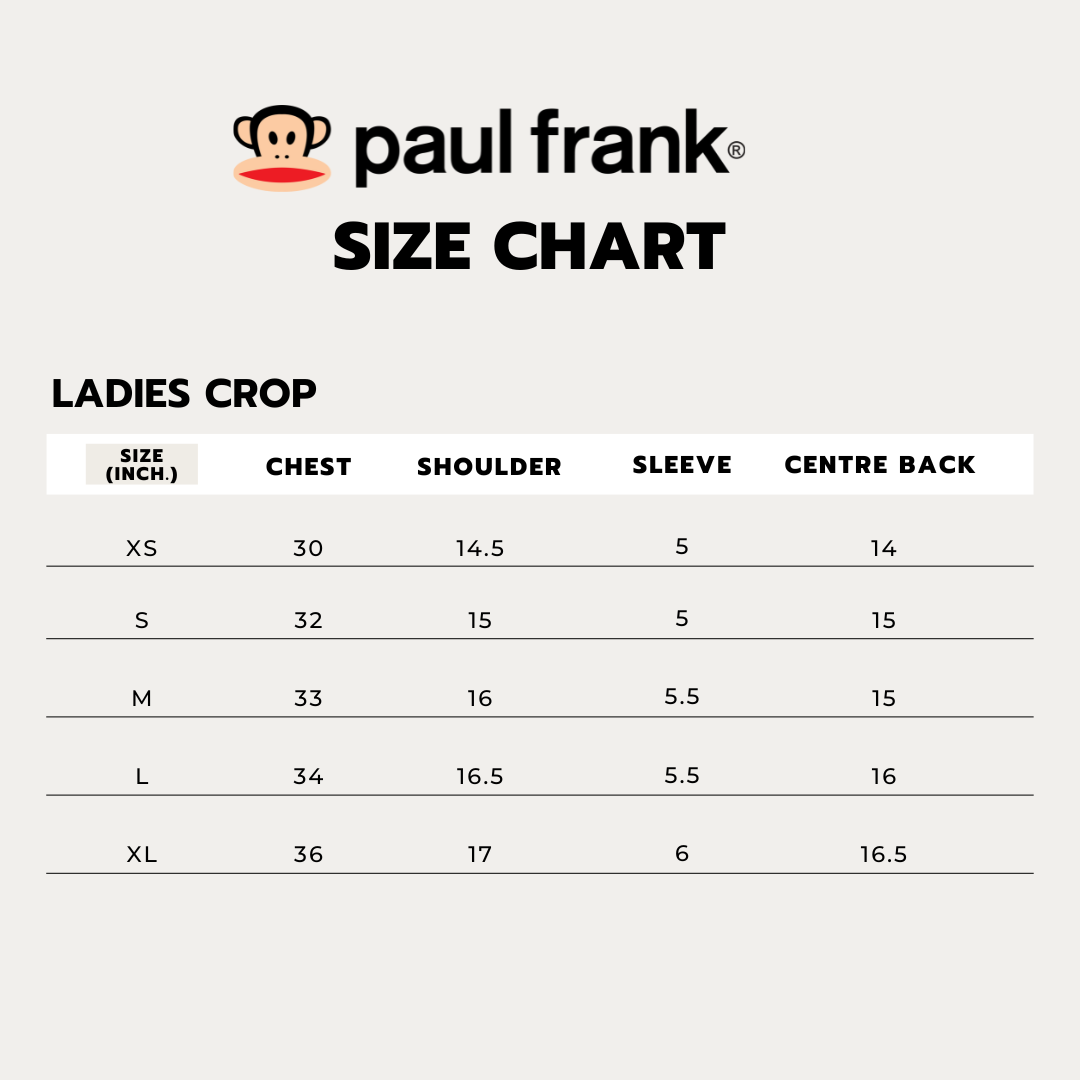 PAUL FRANK WOMENS BABY CROP TEES