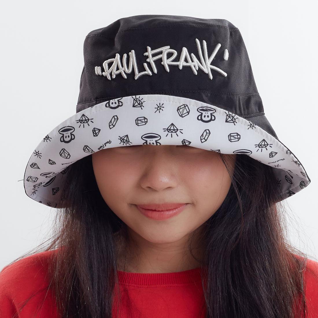 PAUL FRANK PF UNI DIAMOND FEVER REVERSIBLE BUCKET HAT