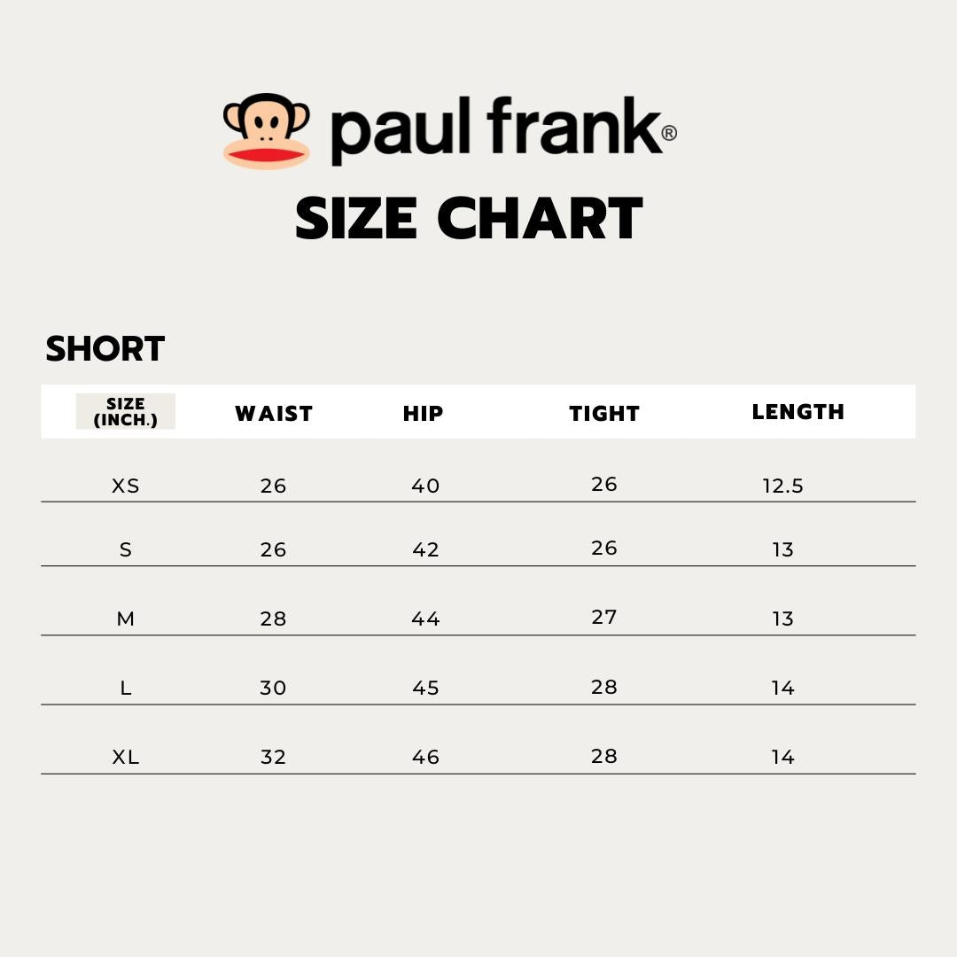 PAUL FRANK WOMEN DRAWSTRING WAIST SHORTS