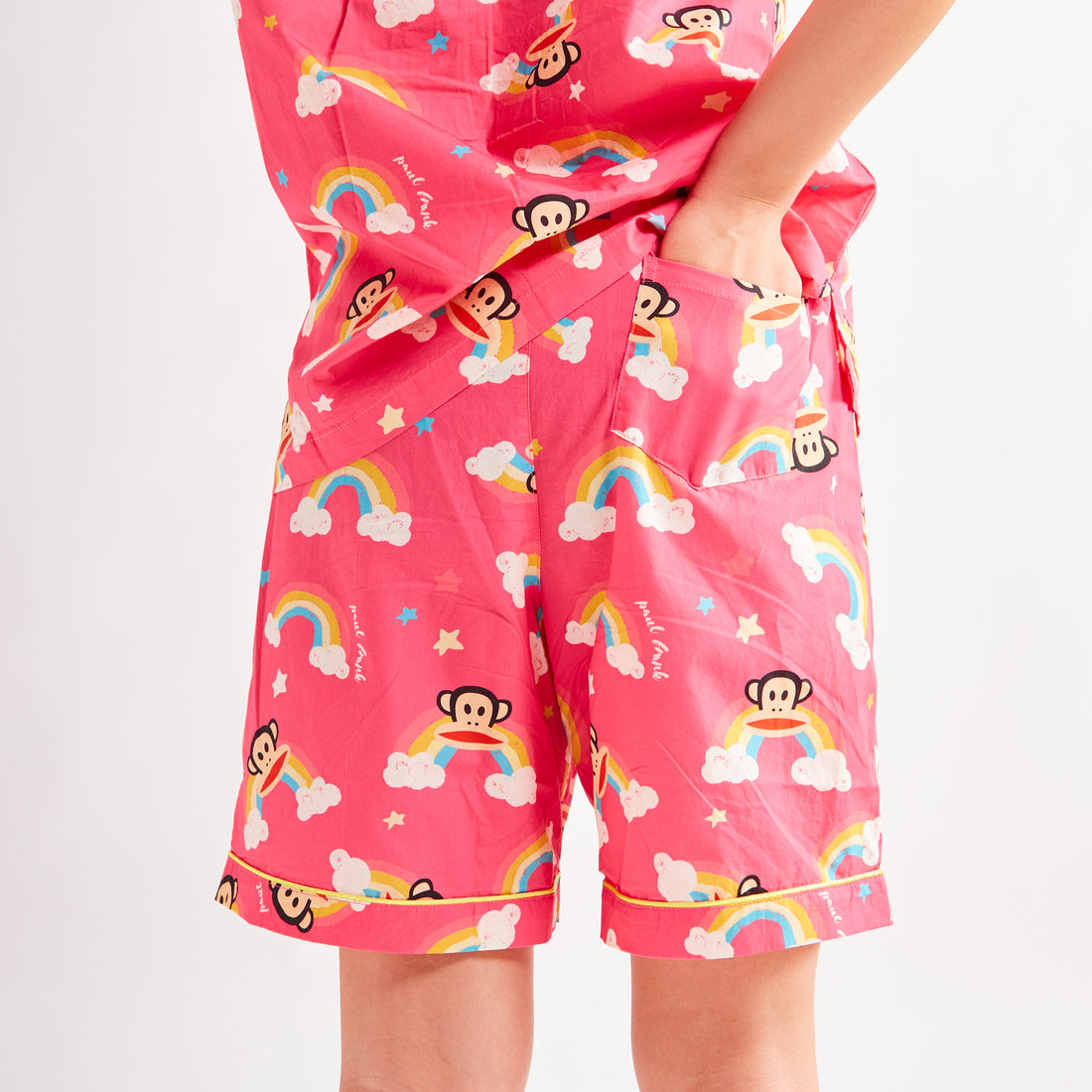 PAUL FRANK WOMENS JULIUS IT'S RAINBOW SS SHORTS SET