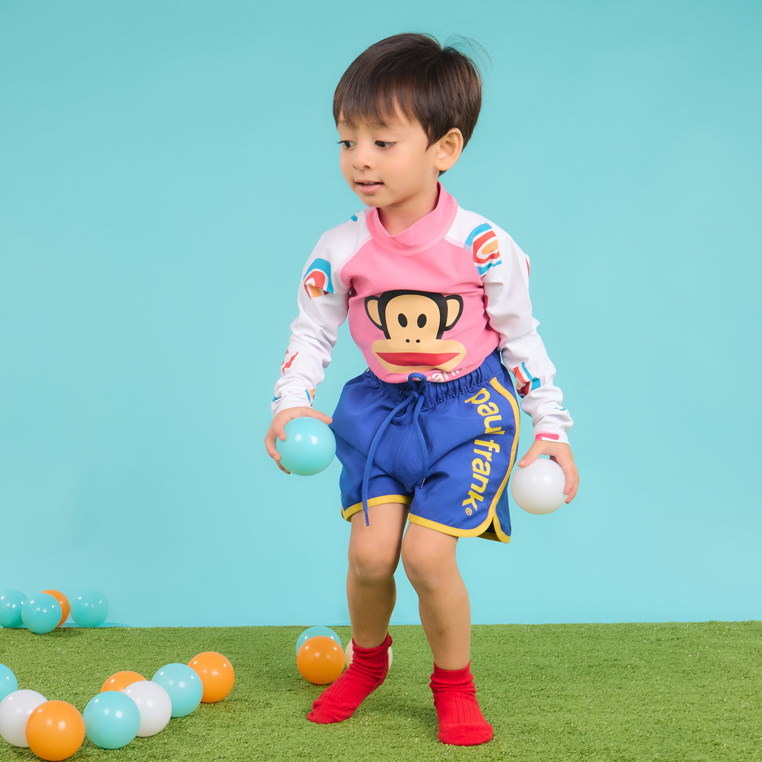 PAUL FRANK PF KIDS PLAYFUL JULIUS RASHGUARD