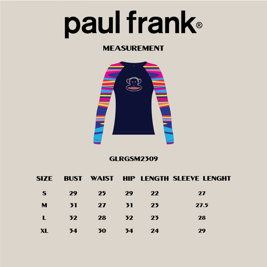 PAUL FRANK CLASSIC AMBER WAVES RASHGUARD