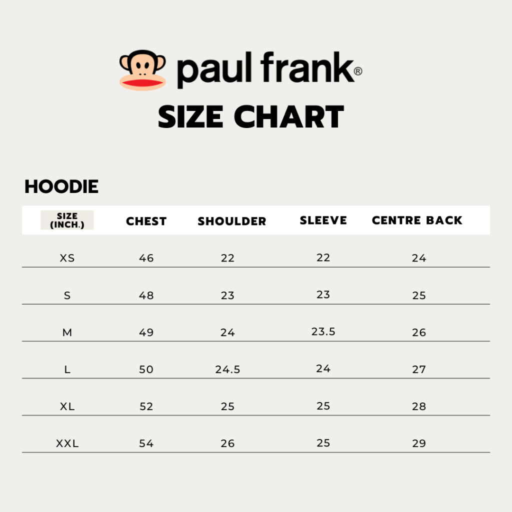 PAUL FRANK BLACK ON BLACK CLASSIC ZIP HOOD