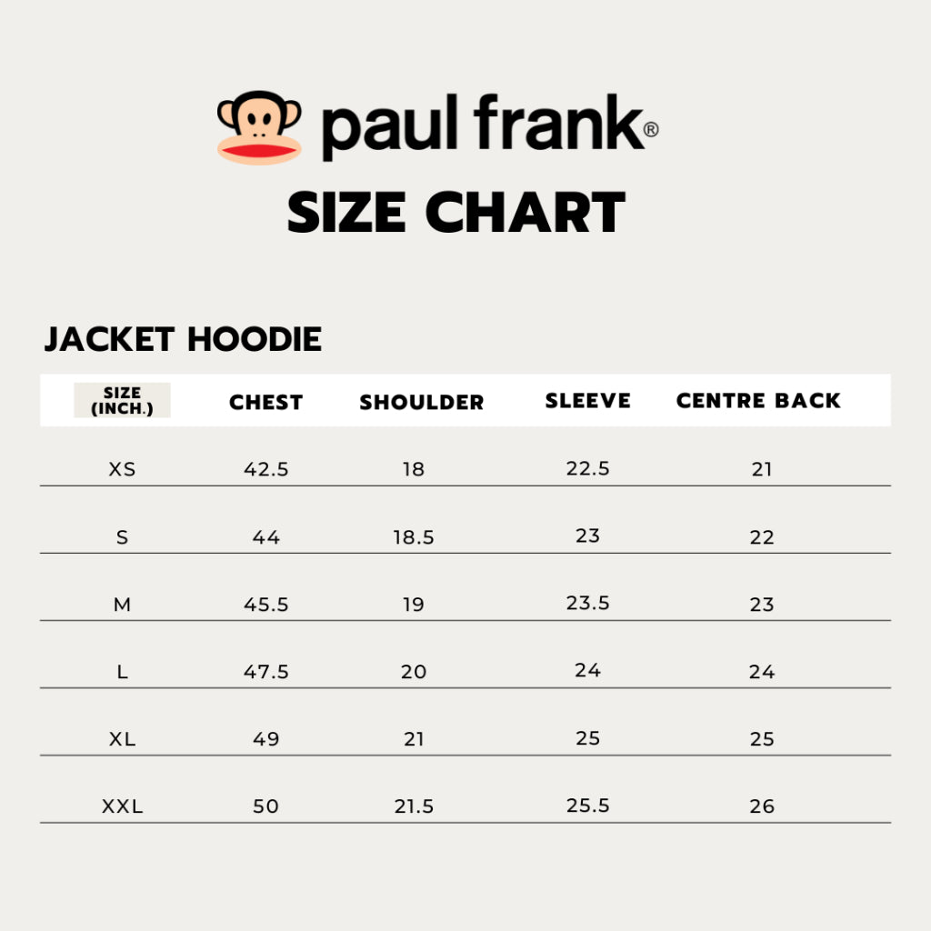 PAUL FRANK WOMENS CLASSIC JULIUS ZIP HOOD