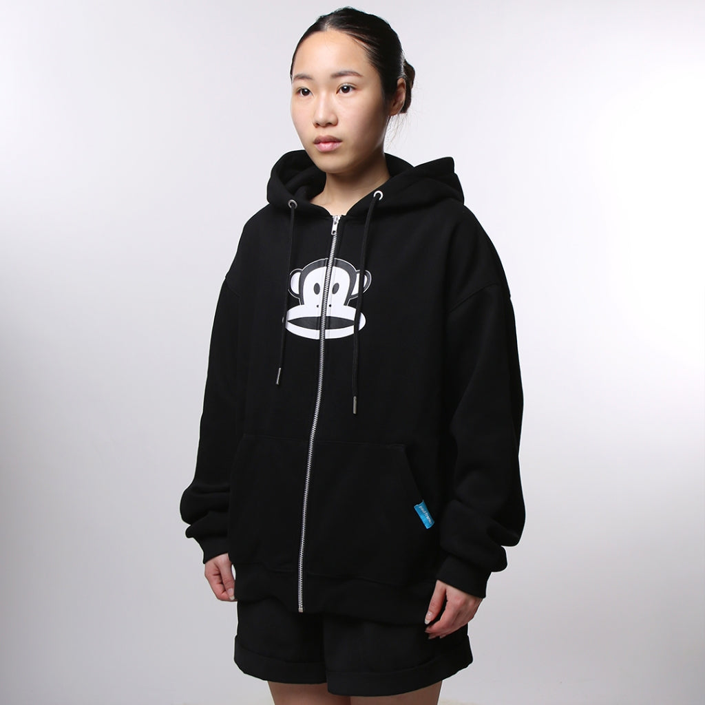 PAUL FRANK BASIC JULIUS BLACK ON BLACK ZIP HOOD